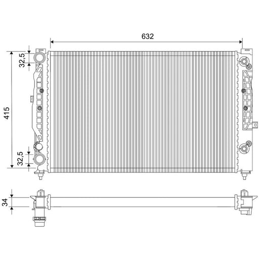 Valeo Engine Radiator 731755