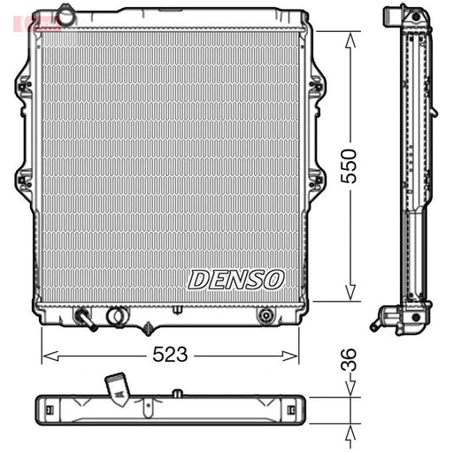 Denso Engine Radiator DRM50084