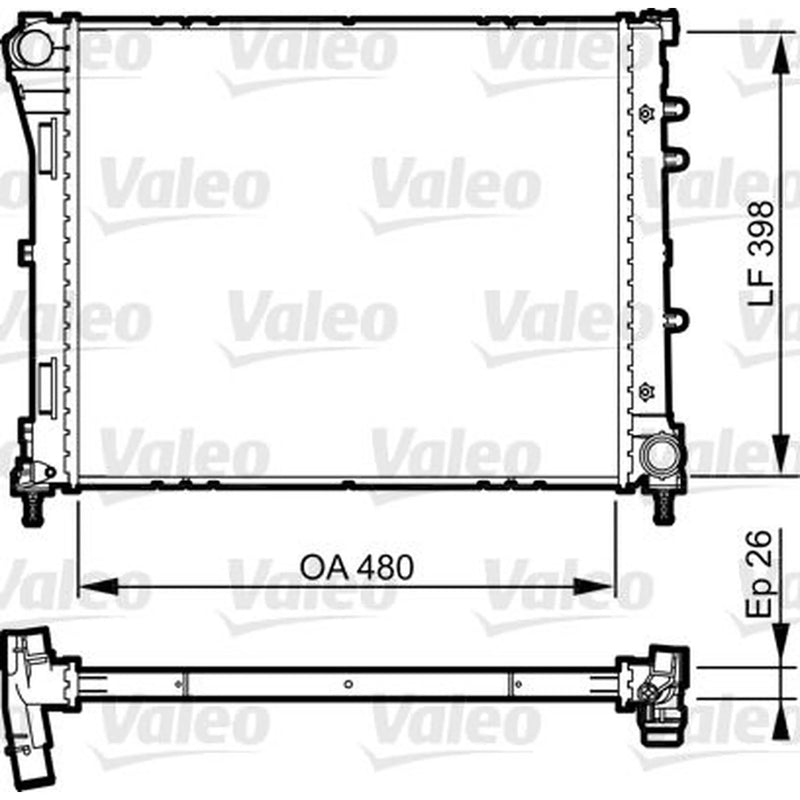 Valeo Engine Radiator 735273