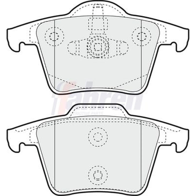Fahren Rear Brake Pad Set fits Volvo XC90 I 2002-2014 2.5 3.2