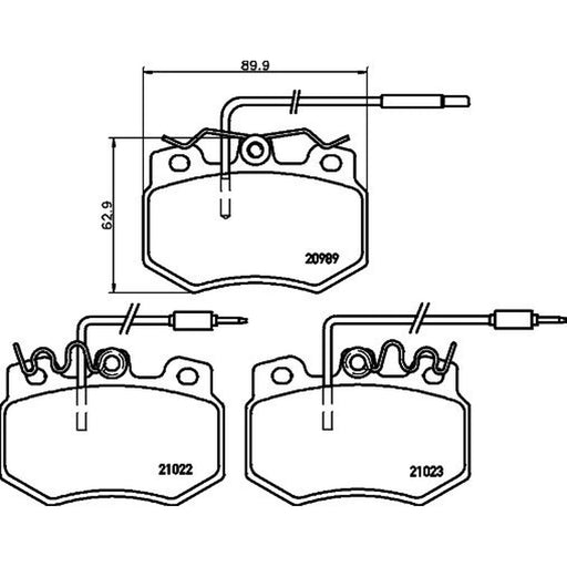 Mintex Front Brake Pad Set MDB1327