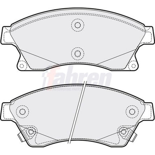 Fahren Front Brake Pad Set fits Chevrolet Aveo 2011-2015 1.3 1.4 1.6