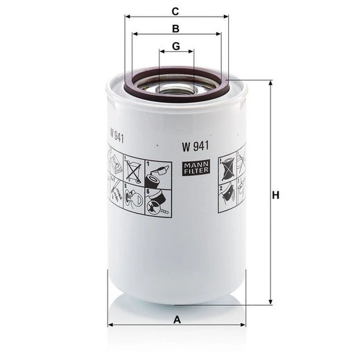 MANN-FILTER Automatic Transmission Hydraulic Filter W 941