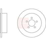 Apec 2 x Solid Rear Brake Discs DSK2641-x2