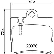 Mintex Rear Brake Pad Set MDB2071