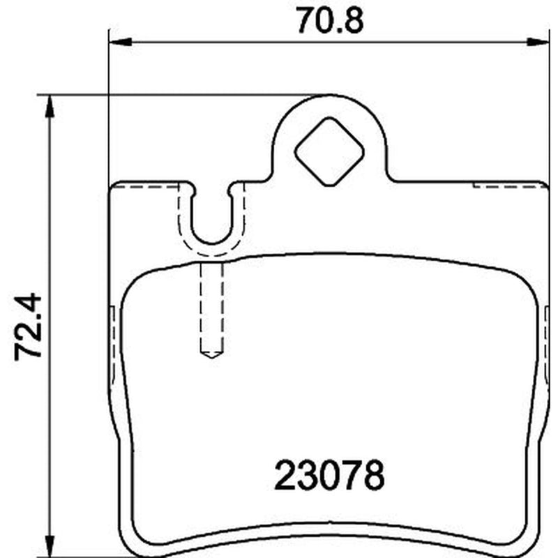 Mintex Rear Brake Pad Set MDB2071