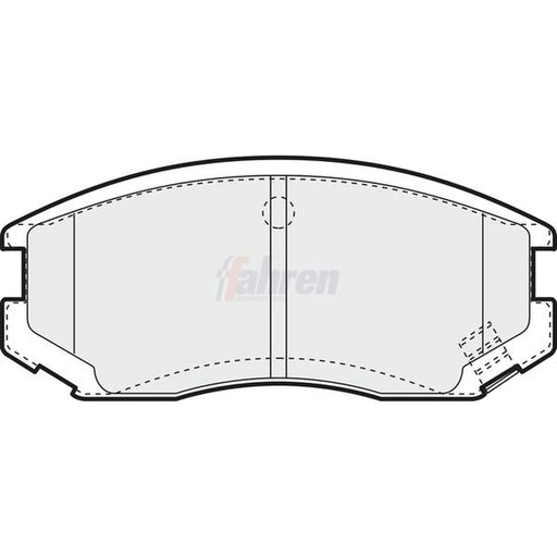 Fahren Front Brake Pad Set fits Daihatsu Atrai Wagon Bus 1992-1999 0.7