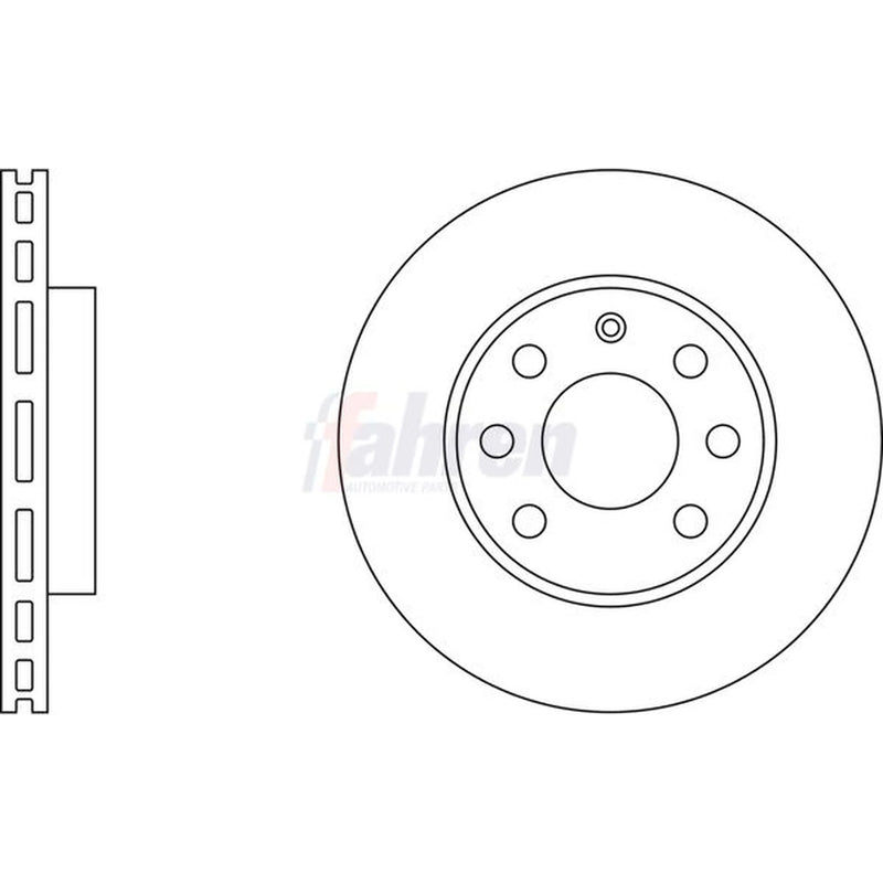 Fahren 2 x Vented Front Brake Discs FBD6095-x2