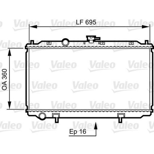 Valeo Engine Radiator 734736