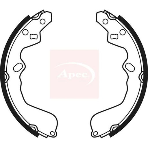 Apec Brake Shoe Set Axle Kit SHU680