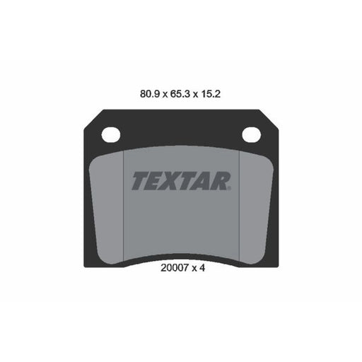 Textar Rear Brake Pad Set 2000702