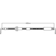 Abtex Brake Hydraulic Hose Line Right ABH1205