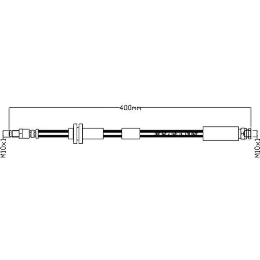 Abtex Brake Hydraulic Hose Line Right ABH1205