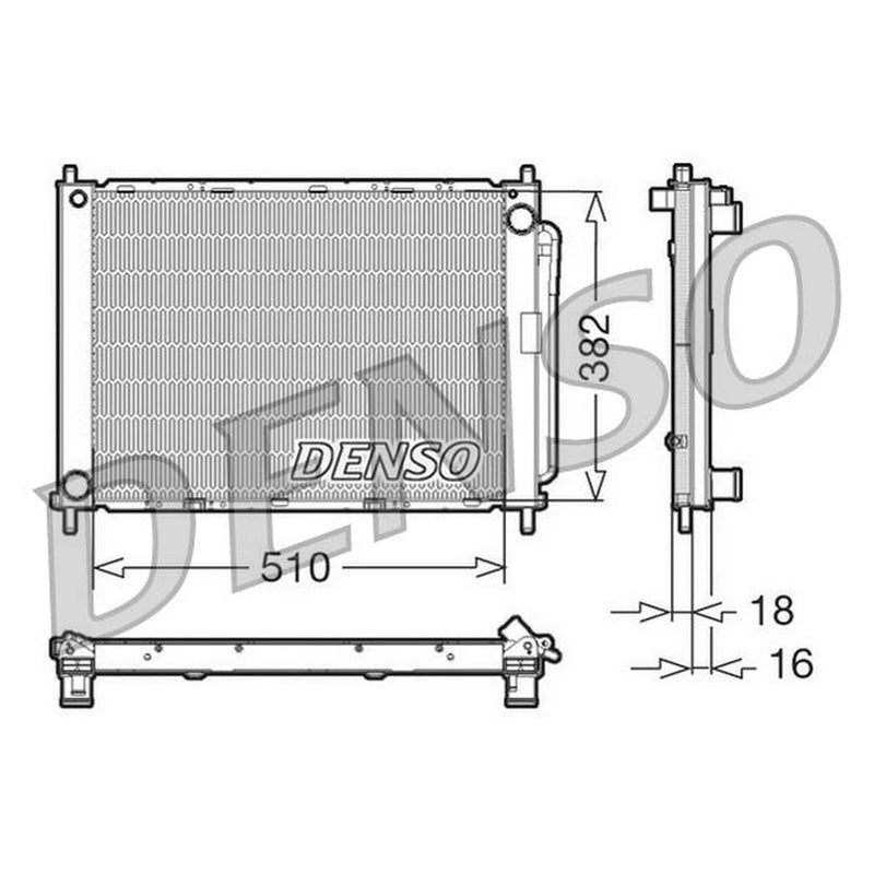 Denso Complete Cooling Module fits Renault Clio III 2005-2014