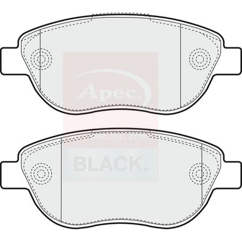 Apec Front Brake Pad Set PAD1630B