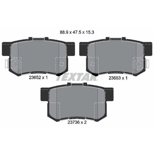 Textar Rear Brake Pad Set 2365201