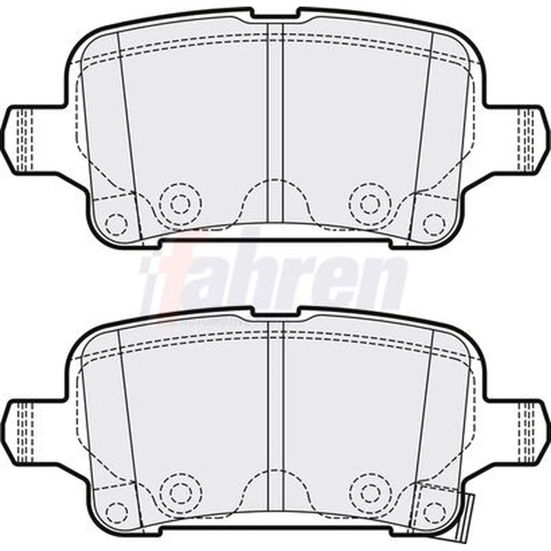Fahren Rear Brake Pad Set FBP3767