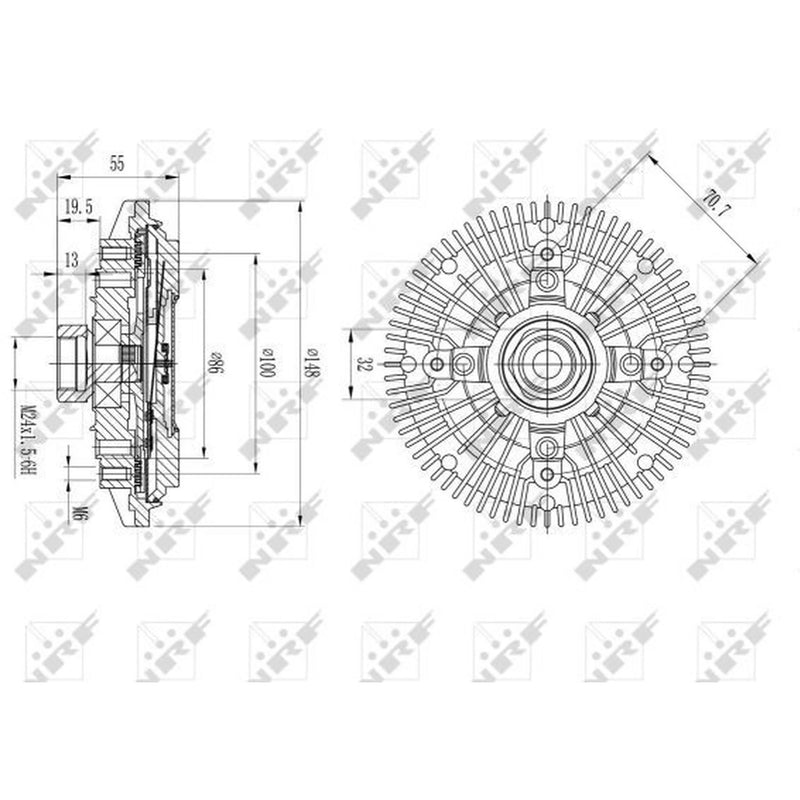 NRF Radiator Fan Clutch 49601
