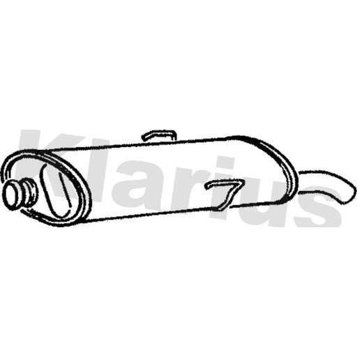 Klarius Box With Tail Pipe Rear PG487G