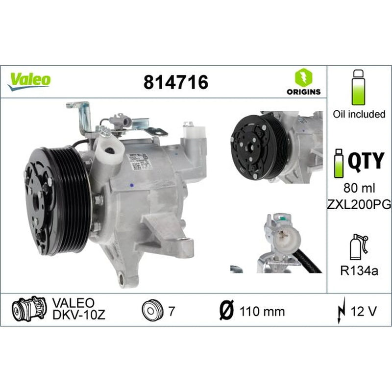 Valeo Air Conditioning Compressor 814716