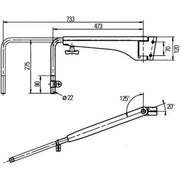 Hella Exterior Mirror Holder Right 8HG 501 253-022