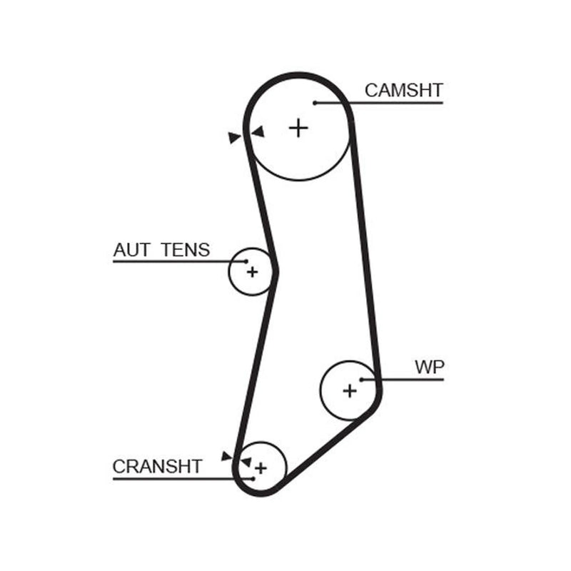 Gates Timing Belt Cambelt 129 Teeth 5627XS