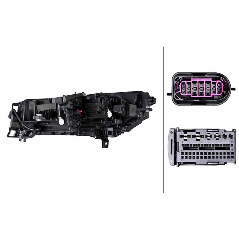 Hella Headlight Headlamp LED Right 1EX 014 773-961