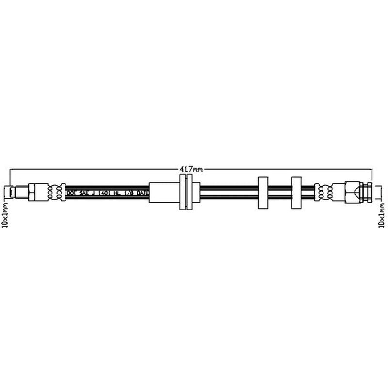 Juratek Brake Hydraulic Hose Line Right JBH1321