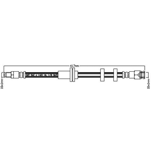 Juratek Brake Hydraulic Hose Line Right JBH1321