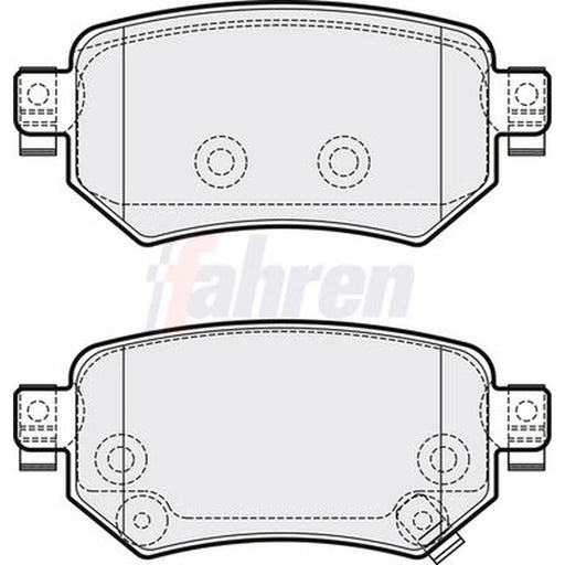 Fahren Rear Brake Pad Set fits Mazda 6 2012-2020 2.0 2.2 2.5