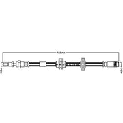 Juratek Brake Hydraulic Hose Line Right JBH1292