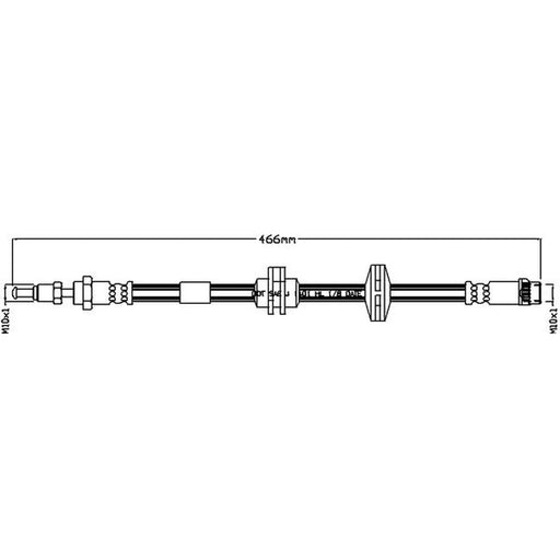 Juratek Brake Hydraulic Hose Line Right JBH1292