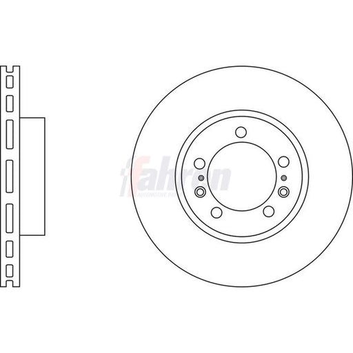 Fahren 2 x Vented Brake Discs fits Suzuki Swift III 2012-2017 1.6