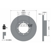 Textar 2 x Solid Rear Brake Discs 92230803-x2