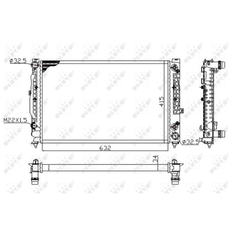 NRF Engine Radiator 519504A
