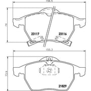 DON Front Brake Pad Set PCP1587