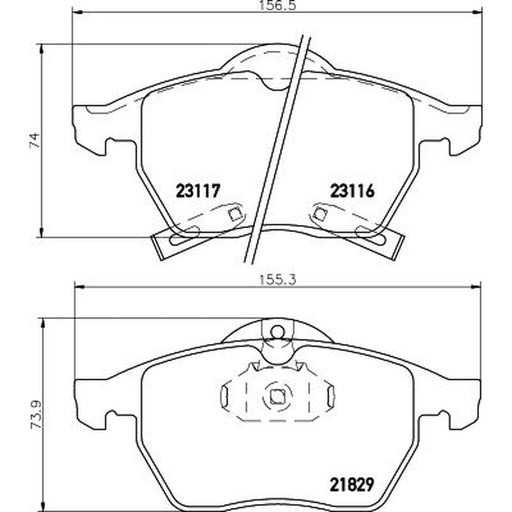 DON Front Brake Pad Set PCP1587