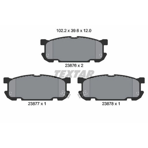 Textar Rear Brake Pad Set 2387601