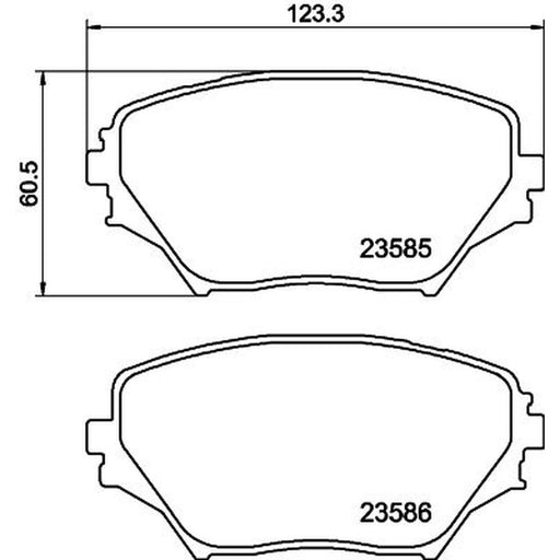 Mintex Front Brake Pad Set MDB2155