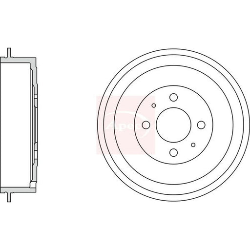 Apec Brake Drum Assembly Rear DRM9976