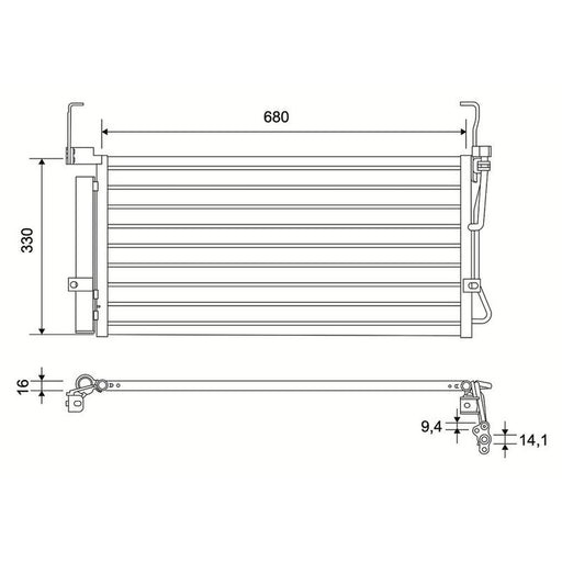 Valeo Air Conditioning Condenser 822820