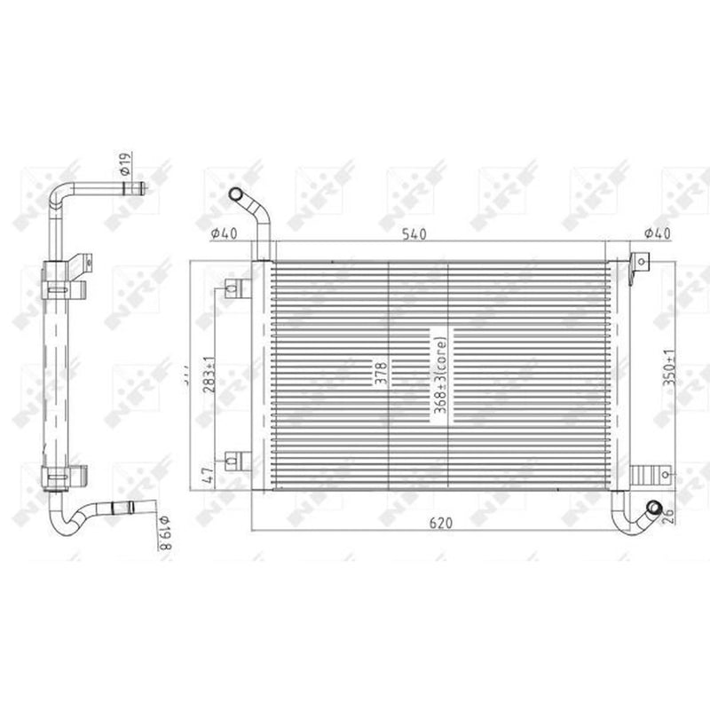NRF Engine Radiator 50145