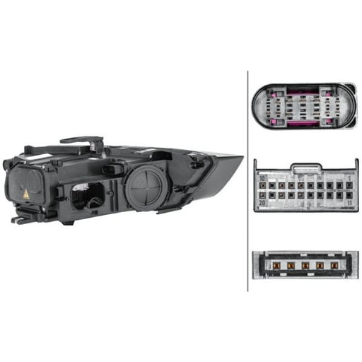 Hella Headlight Headlamp H8 Left 1LL 354 840-031