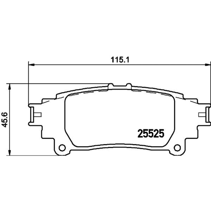 Mintex Rear Brake Pad Set MDB3280