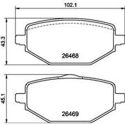 DON Rear Brake Pad Set PCP2063