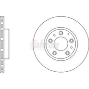 Fahren 2 x Vented Brake Discs fits Mazda MX-5 2005-2016 1.8 2.0