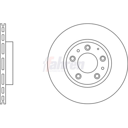 Fahren 2 x Vented Brake Discs fits Mazda MX-5 2005-2016 1.8 2.0