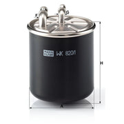 MANN-FILTER Fuel Filter Element WK 820/1