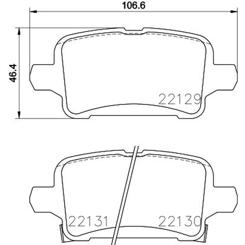 DON Rear Brake Pad Set PCP1878