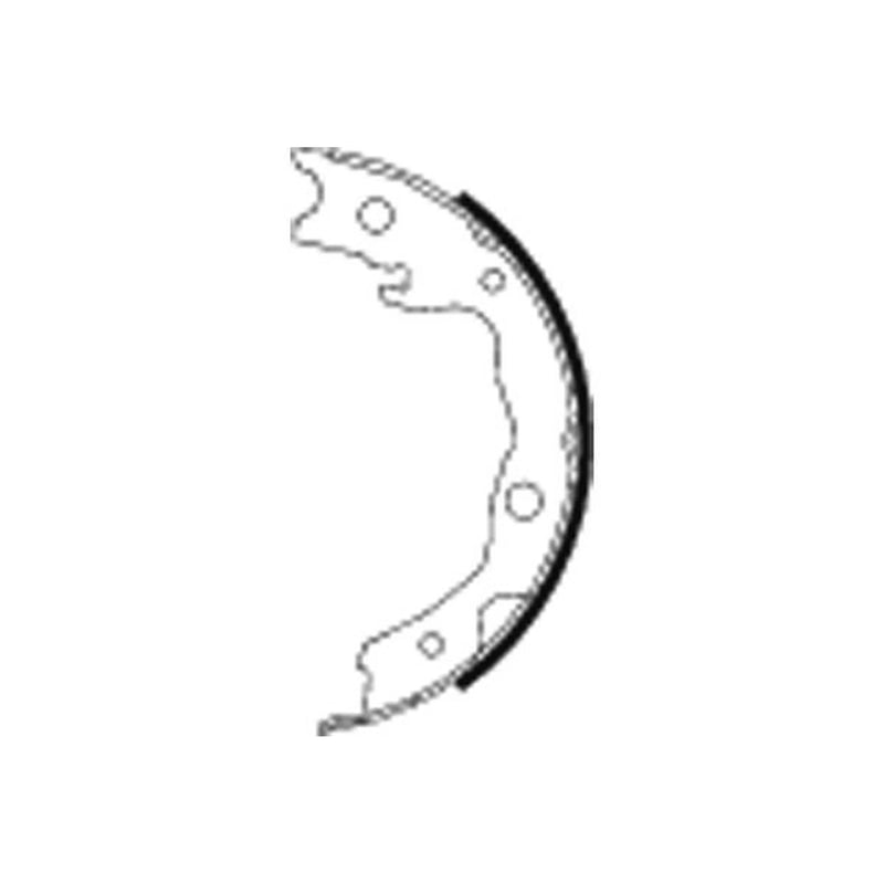 Textar Parking Brake Shoe Set 91068200